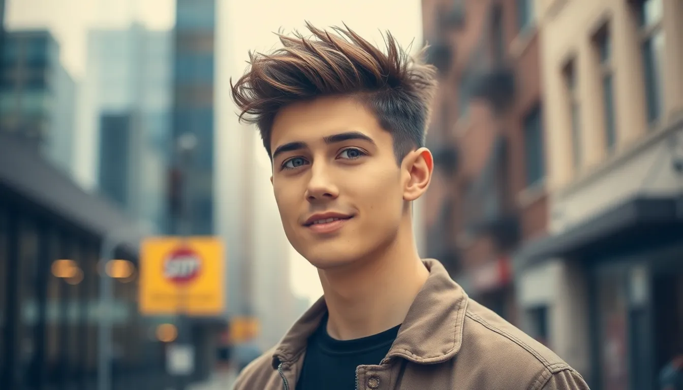 wolf cut long hair men